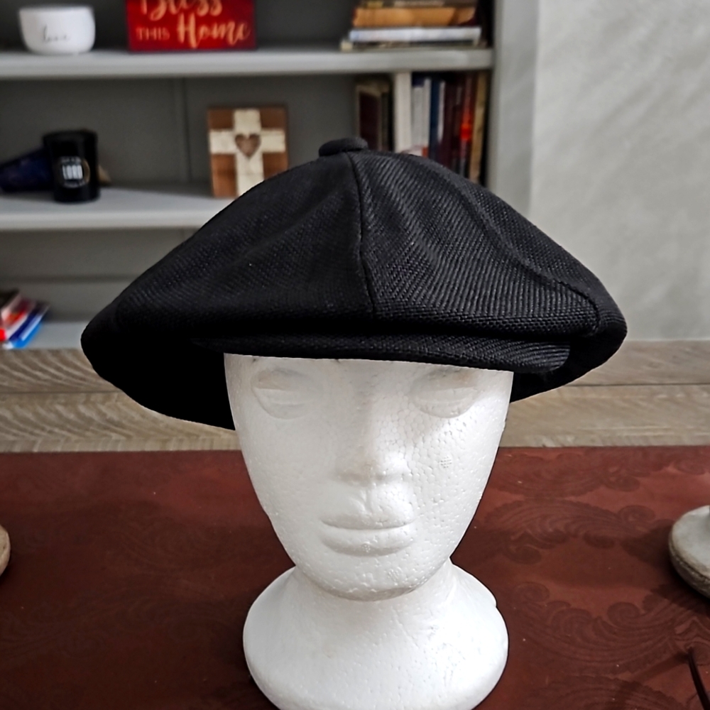 Black Linen Hat